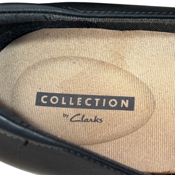 Clarks Collection Black Emslie Warbler Heeled Shoe - size 12 - Picture 9 of 10